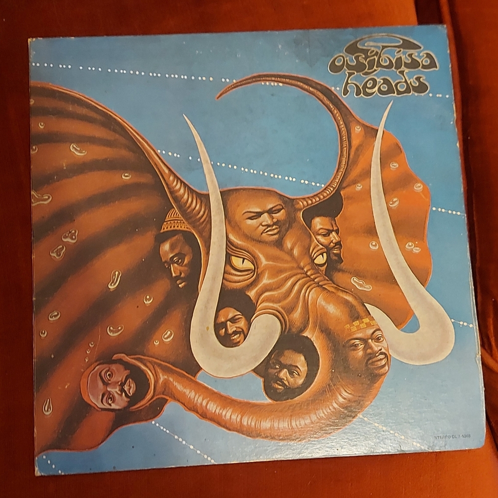 Osibisa Heads Album Cover Art - Blue & Brown